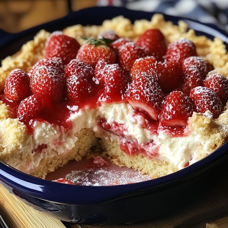 Effortless Strawberry Cheesecake Dump Cake Recipe