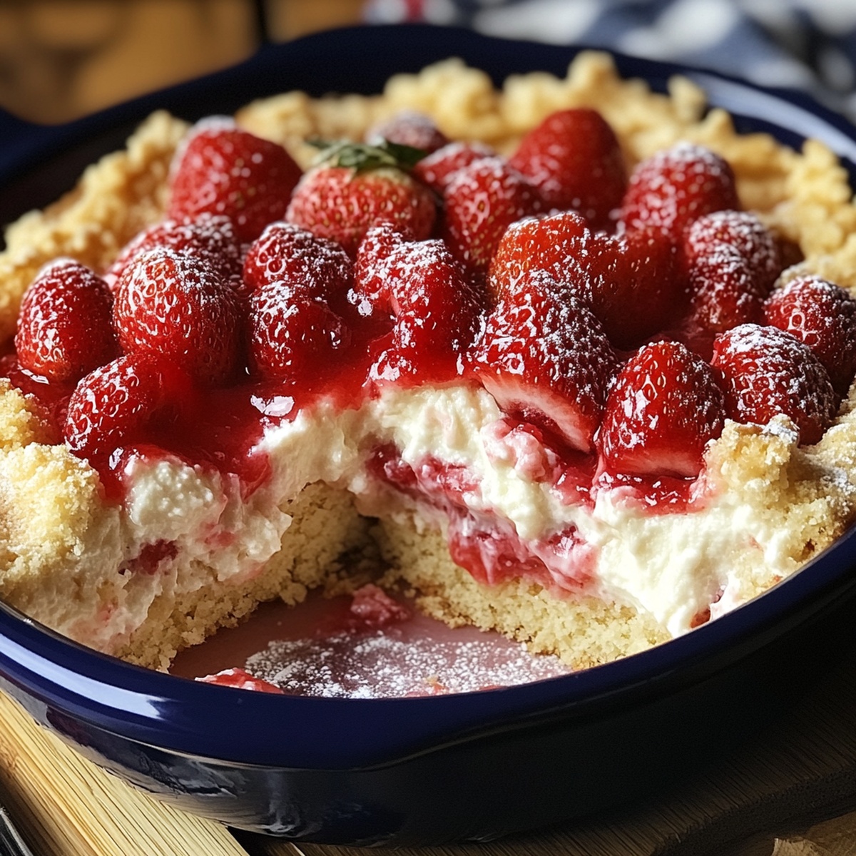 Effortless Strawberry Cheesecake Dump Cake Recipe