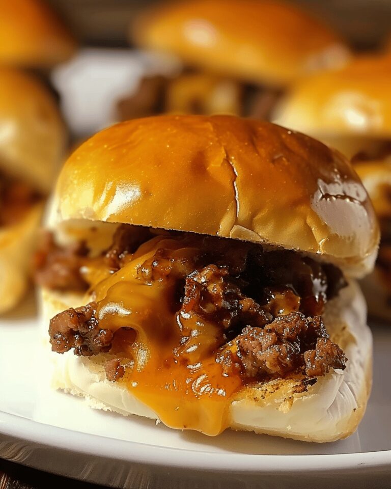 Cheesy Meat Slider Delight Recipe