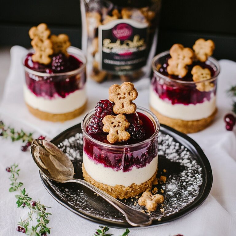 Elegant White Chocolate Cheesecakes With Mulled Wine Fruit Recipe