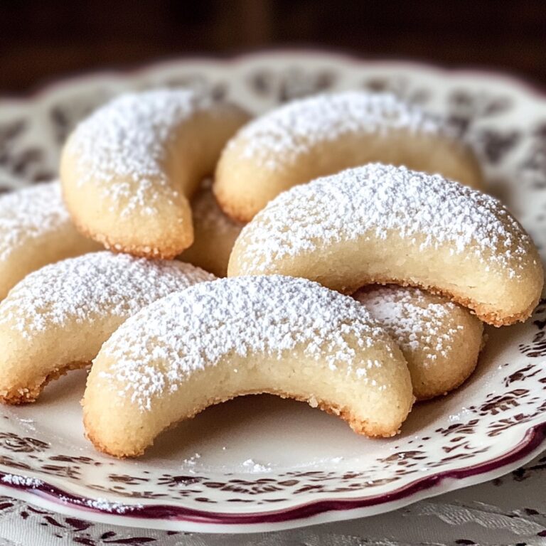 Buttery Almond Crescent Cookies Recipe