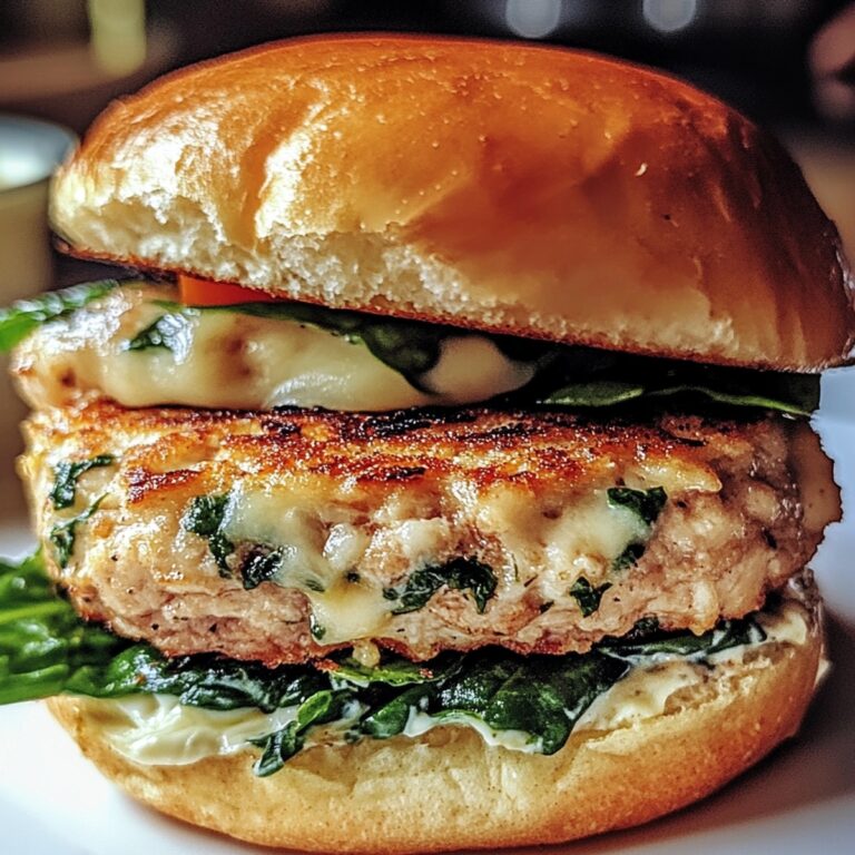 White Cheddar And Spinach Chicken Burgers Recipe