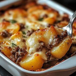Hearty Hamburger Potato Casserole Recipe