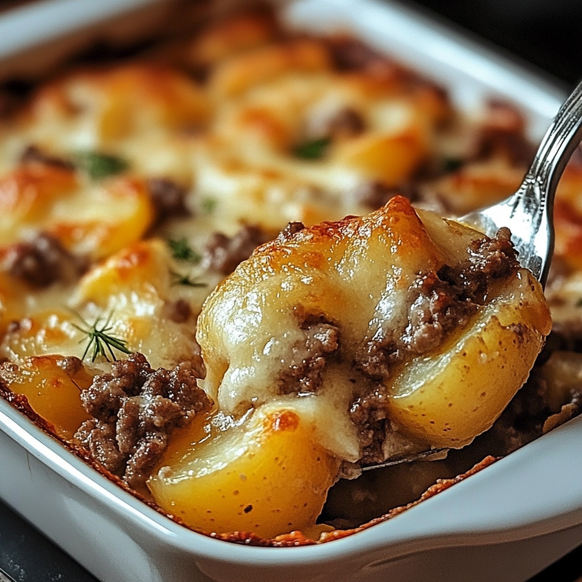 Hearty Hamburger Potato Casserole Recipe