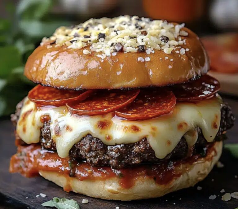 Cheesy Pizza Burgers Recipe