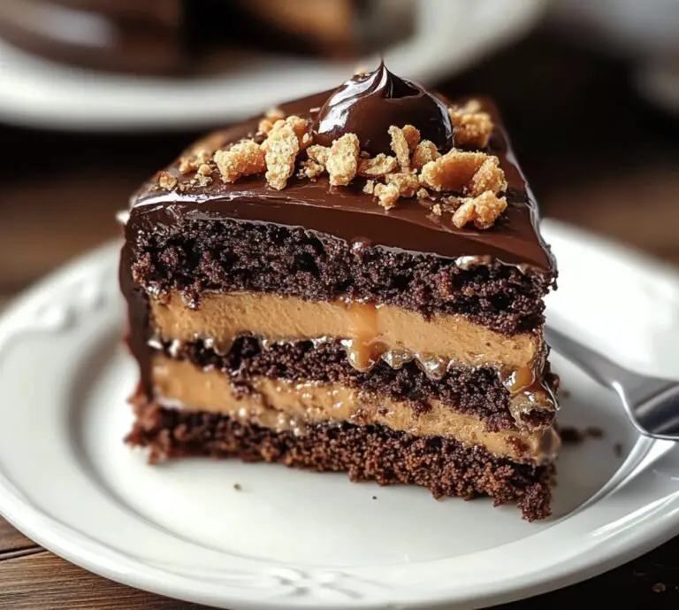 Irresistible Chocolate Caramel Toffee Crunch Cake Recipe