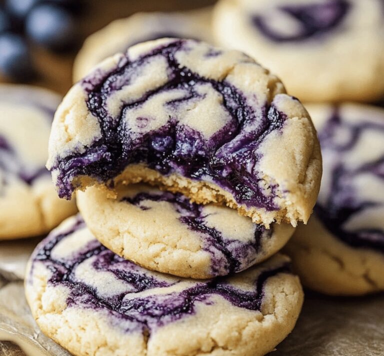 Luscious Blueberry Cheesecake Swirl Cookie Recipe