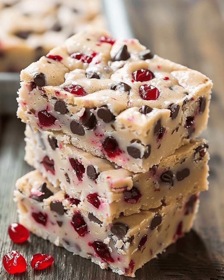 Chocolate Chip Maraschino Cherry Shortbread Bars Recipe