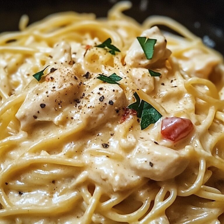 Cheesy Crockpot Chicken Spaghetti Recipe