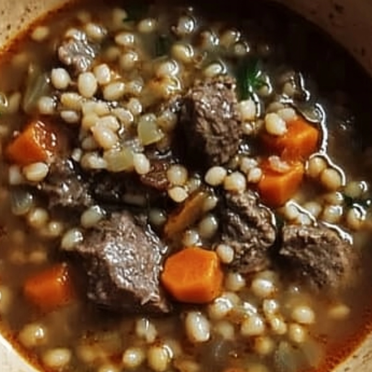 Comforting Beef Barley Soup Recipe