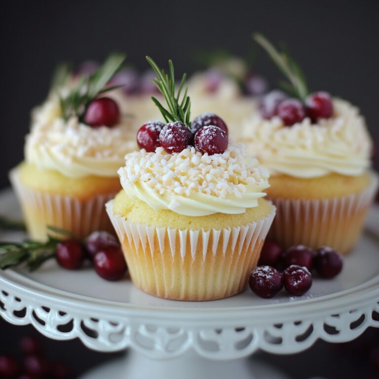 Sweet Cranberry Orange White Chocolate Cupcakes Recipe