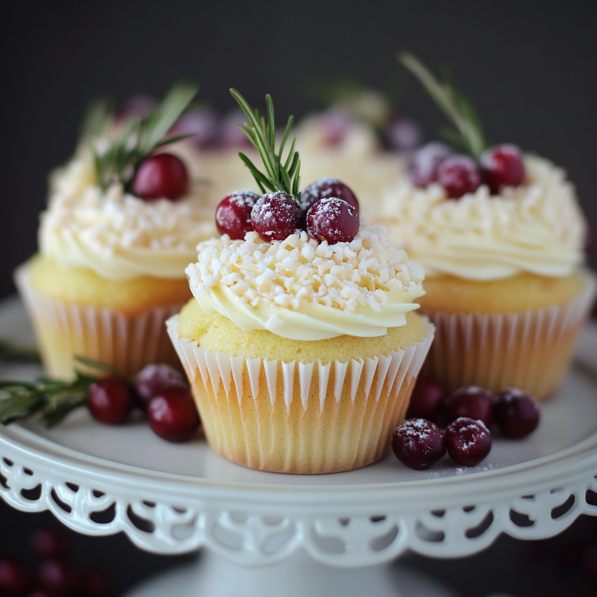 Sweet Cranberry Orange White Chocolate Cupcakes Recipe