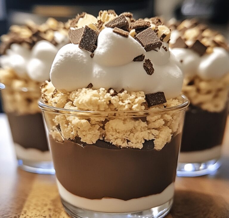 Gooey Smores Cheesecake Pudding Cups Recipe