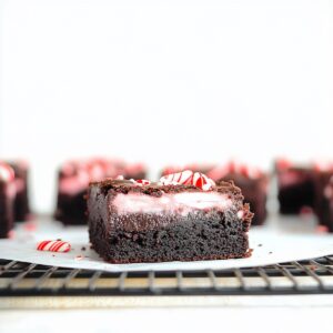 Festive Candy Cane Brownies Recipe