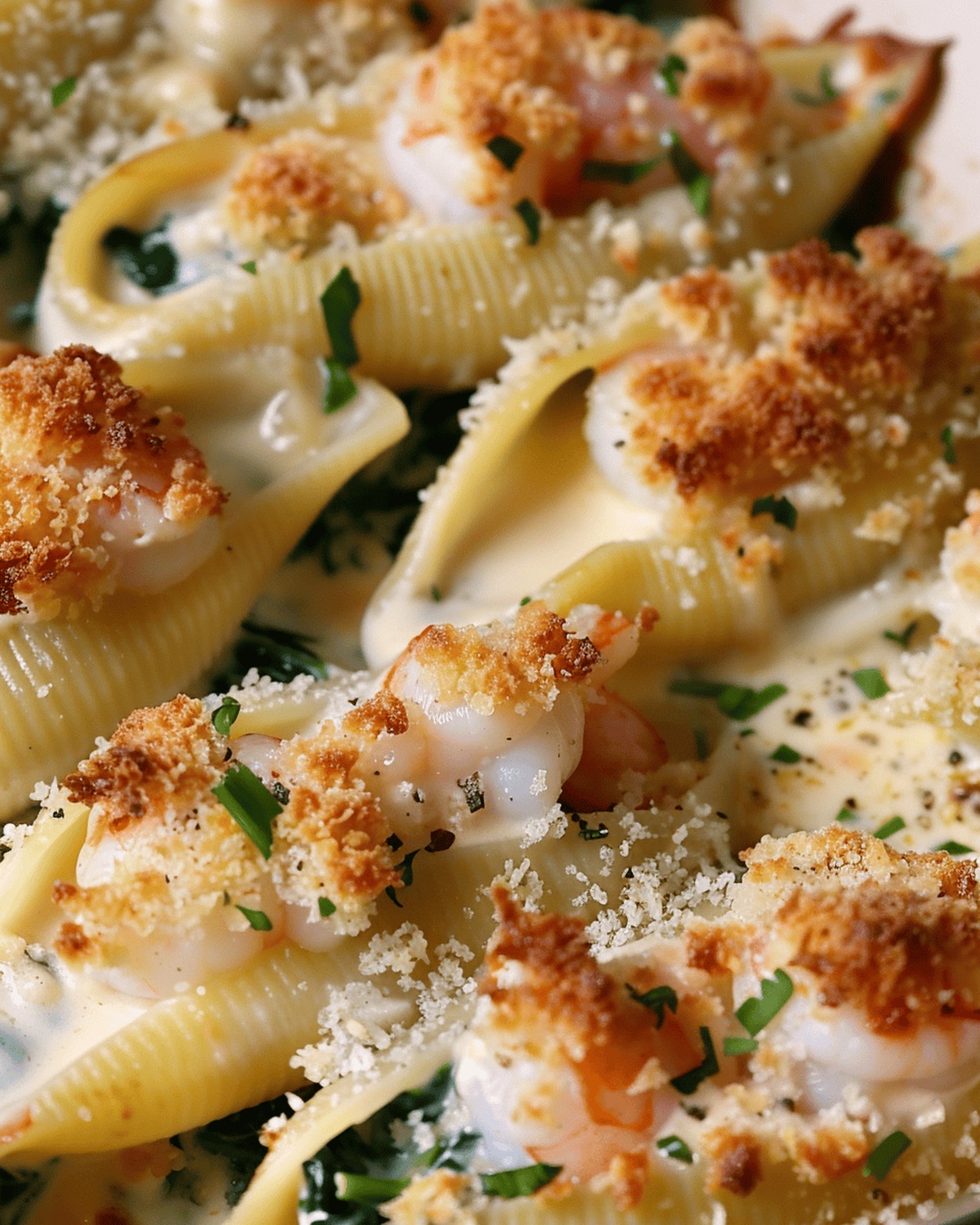 Seafood Delight Stuffed Shells Recipe