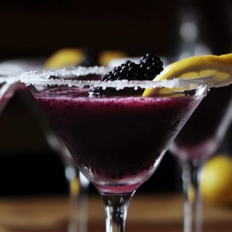 Sophisticated Blackberry Lemon Drop Martini Recipe