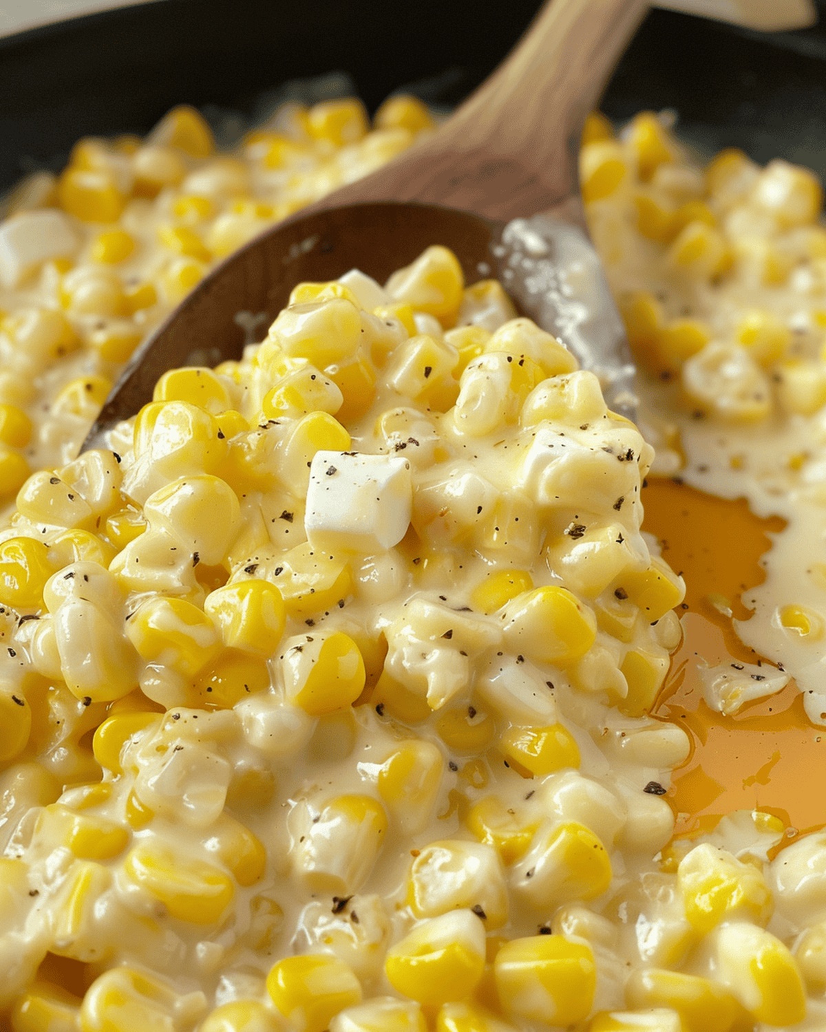Honey-Glazed Creamy Corn Skillet Recipe