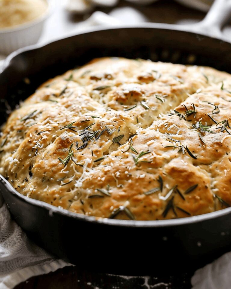 Herb-Infused Parmesan Skillet Bread Recipe
