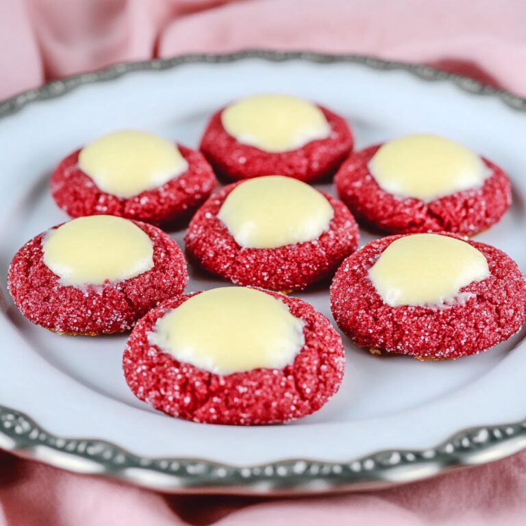 Decadent Red Velvet Thumbprint Cookies With Cream Cheese Recipe