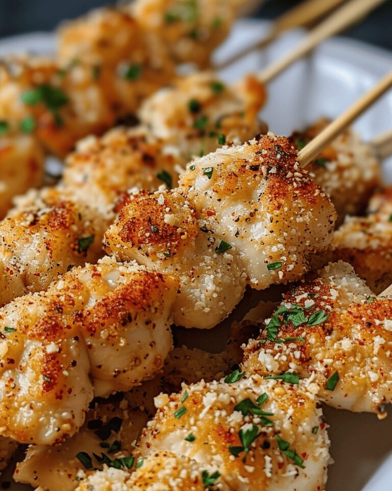 Garlic Parmesan Chicken Skewers Delight Recipe