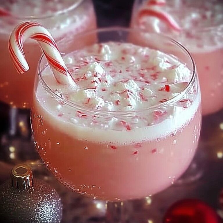 Festive Candy Cane Christmas Punch Recipe