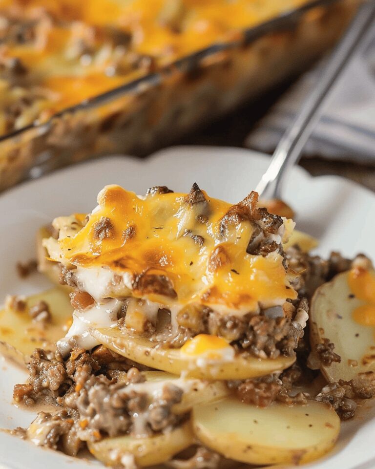Hearty Ground Beef And Potato Bake Recipe