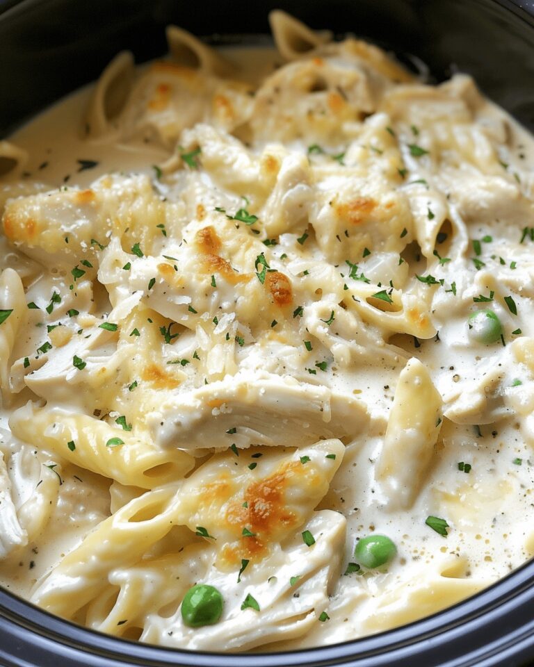 Crockpot Cheesy Chicken Fettuccine Recipe