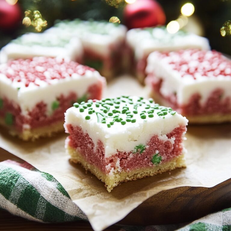 Festive Christmas Sugar Cookie Bars Recipe