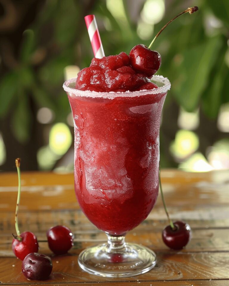 Cherry Almond Rum Slushie Recipe