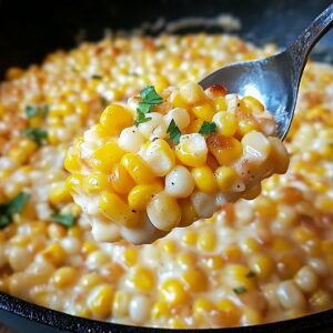 Creamy Honey Butter Skillet Corn Recipe