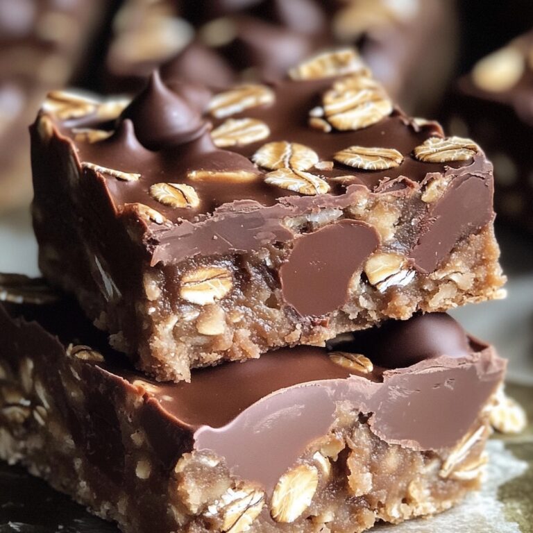 Heavenly No Bake Chocolate Oat Bars Recipe