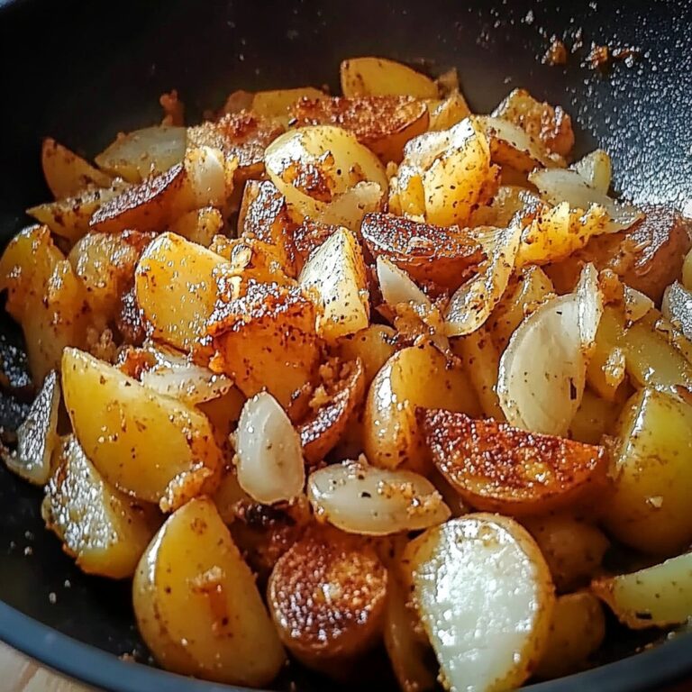 Crispy Fried Potatoes Onions Recipe