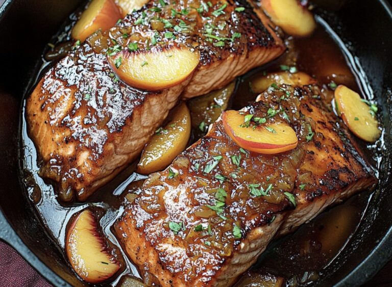 Bourbon Peach Salmon Recipe