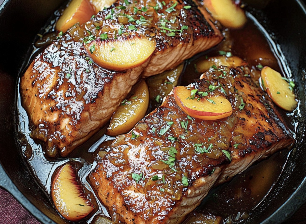 Bourbon Peach Salmon Recipe