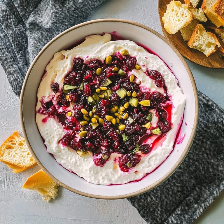 Creamy Cranberry Whipped Feta Dip Recipe