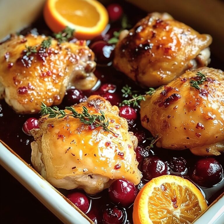 Tangy Orange Cranberry Chicken Thighs Recipe
