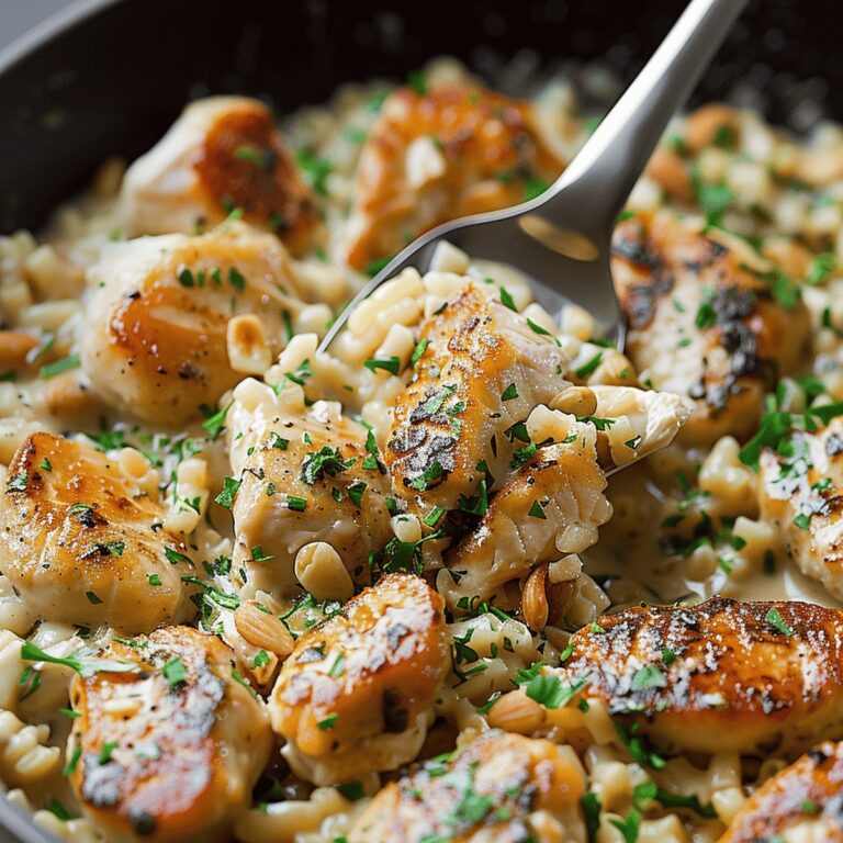 Creamy Parmesan Chicken & Rice Recipe