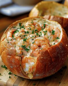 Seafood Delight Bread Bowl Soup Recipe