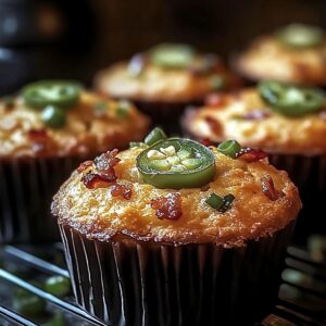 Spicy Jalapeno Bacon Cornbread Muffins Recipe