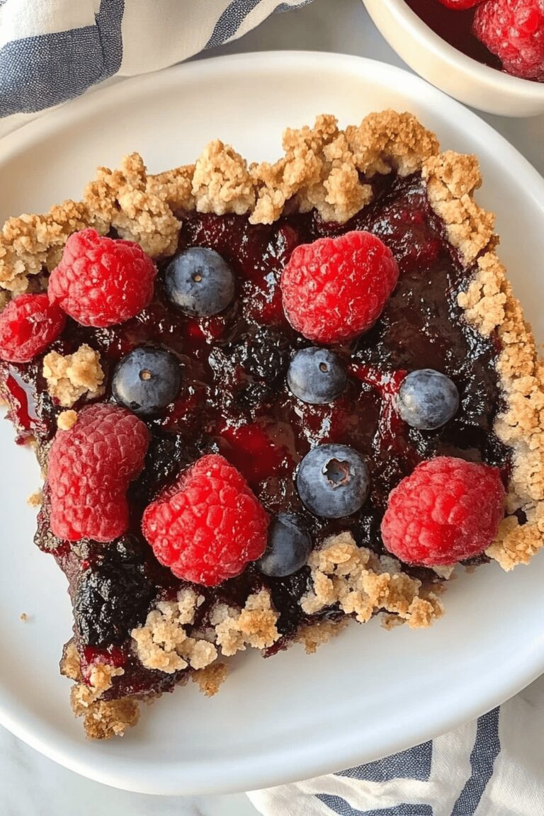 Healthy Berry Oatmeal Bars Breakfast Recipe