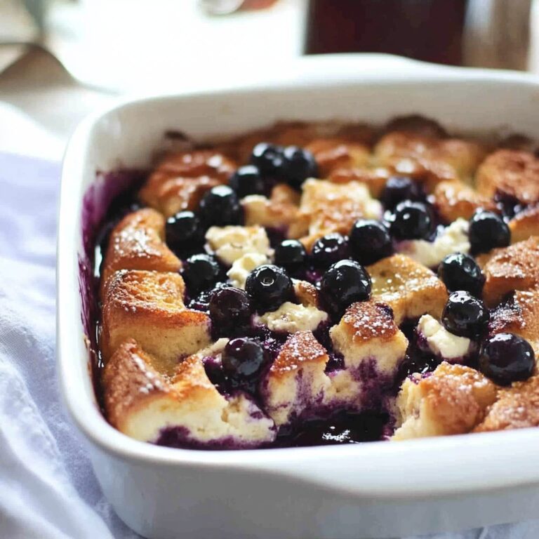 Heavenly Blueberry & Cream Cheese French Toast Casserole Recipe
