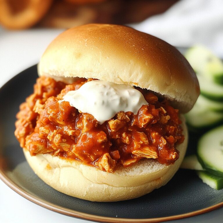 Spicy Buffalo Chicken Sloppy Joes Recipe