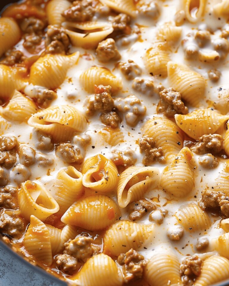 Creamy Beef And Shells Delight Recipe