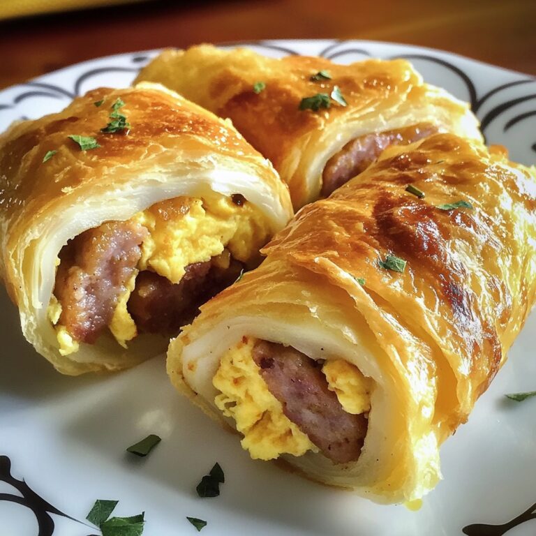 Crispy Sausage, Egg Breakfast Roll-Ups Recipe
