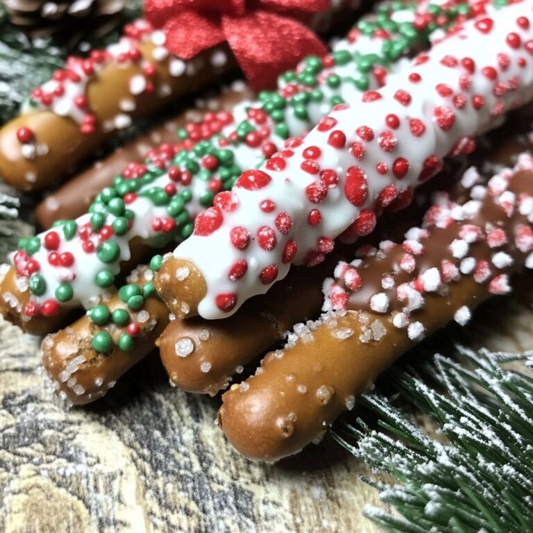 Festive Christmas Pretzel Rods Recipe