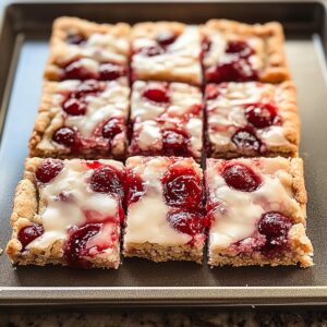 Festive Christmas Cherry Bars Recipe