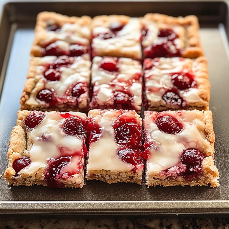 Festive Christmas Cherry Bars Recipe