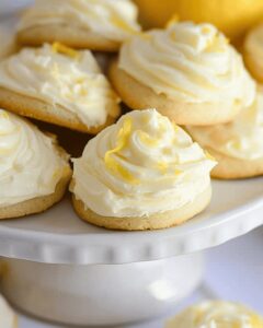 Butter Cookies with Lemon Cream Cheese Frosting Recipe