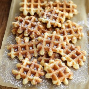 Crispy Waffle Cookies Recipe