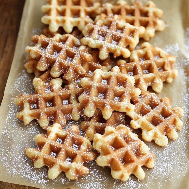 Crispy Waffle Cookies Recipe